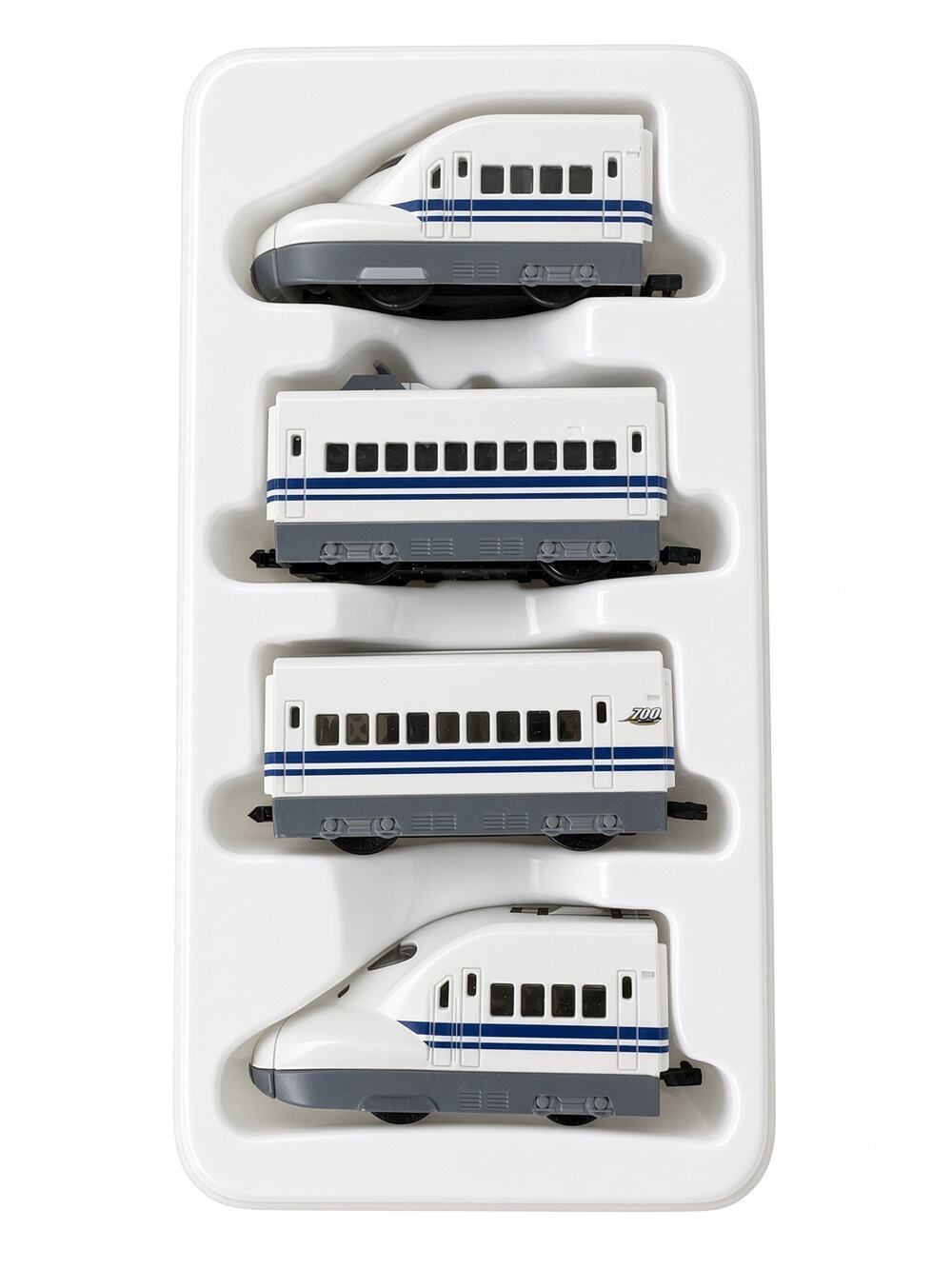 Konami Choro-Q Train Series 700 Shinkansen Bullet Train 4-Car Battery Powered